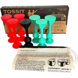Acheter Tossit Rouge et Cyan - Fléchettes en silicone - L'Atelier du Jouet