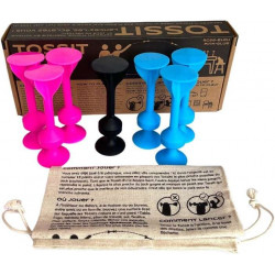 Acheter Tossit Rose et Bleu - Fléchettes en silicone - L'Atelier du Jouet