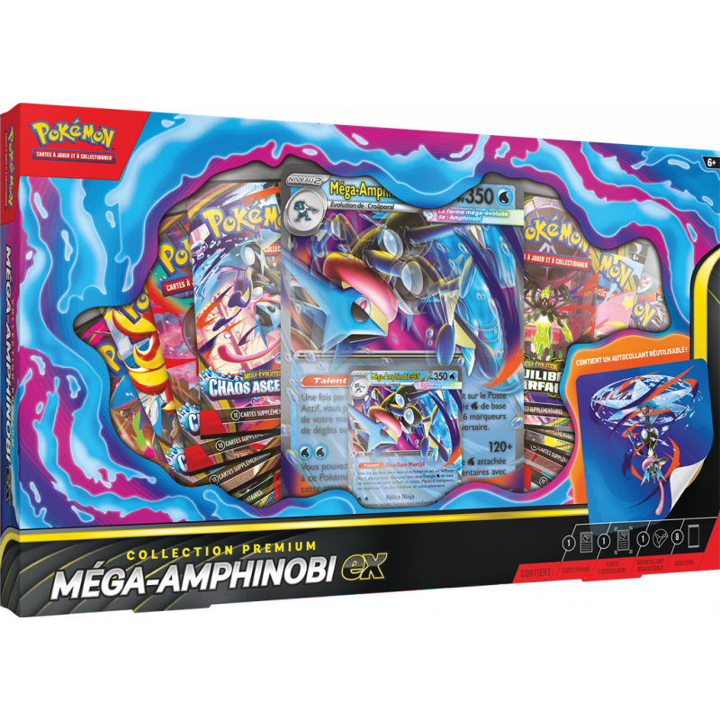 Acheter Pokémon Coffret Collection Premium Méga Amphinobi Ex - Juillet 26